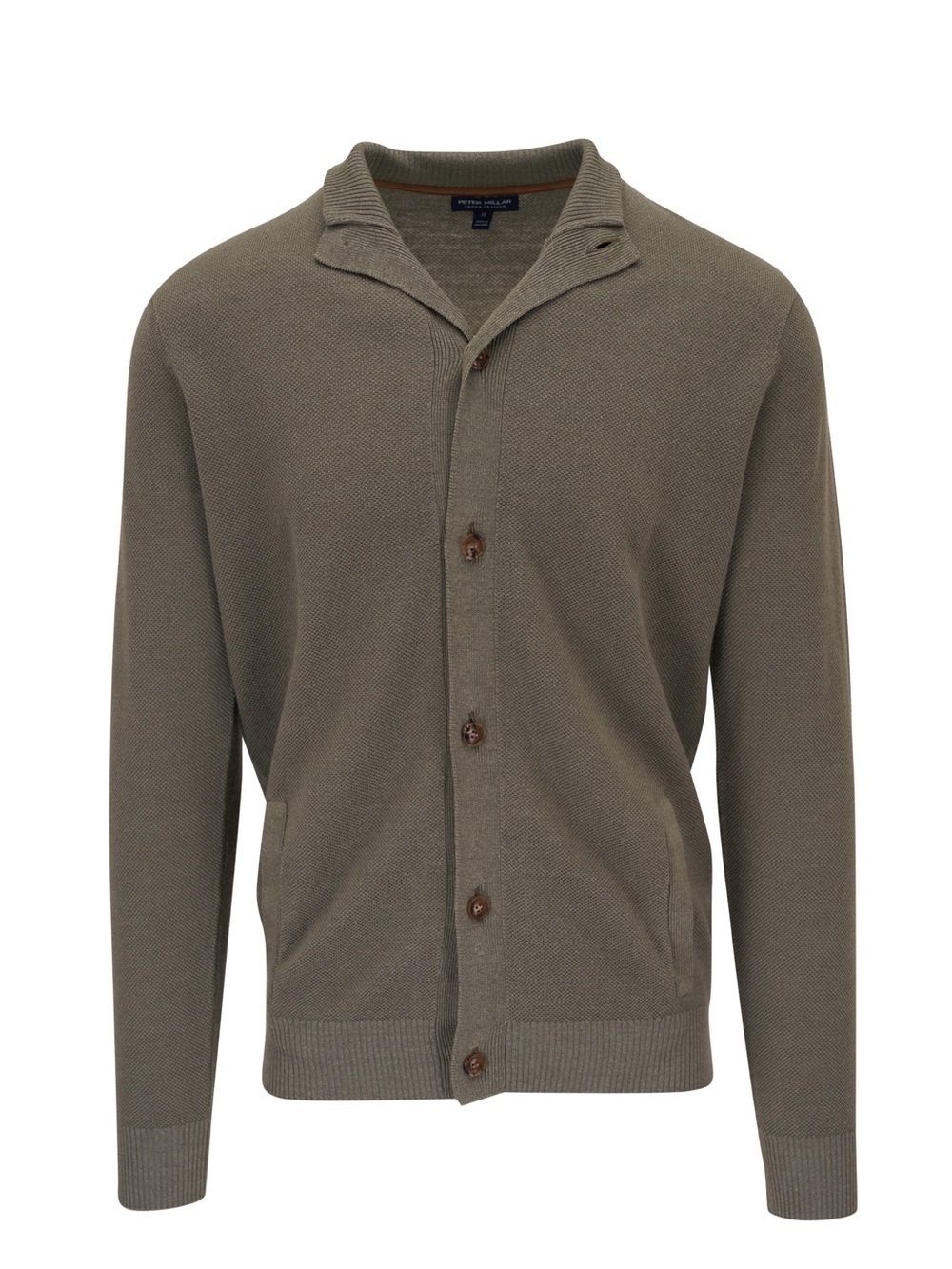 Peter Millar Men's Size S Sage Fog Linen & Wool Glasgow Cardigan Sweater New